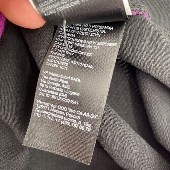 The North Face Womens Activewear Pants Black Pink Stretch Mid Rise Pull On XS - Picture 6 of 9